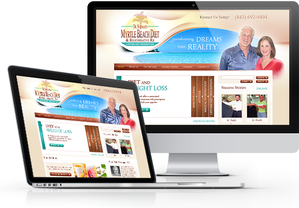 Best Weight Loss Website Design - Myrtle Beach Diet