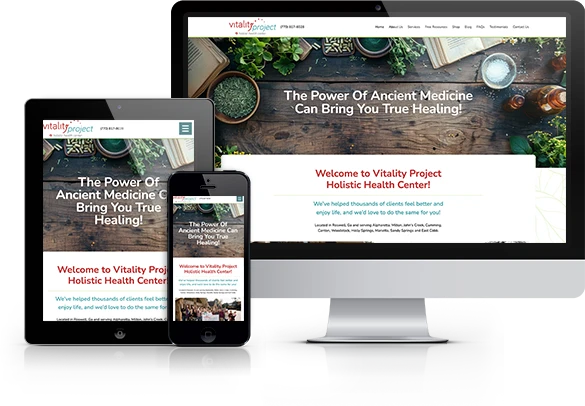 Best Naturopathic Medicine Website Design - Vitality Project Holistic Health Center