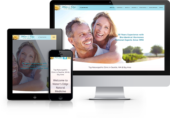 Best Naturopathic Medicine Website Design - Water's Edge Natural Medicine