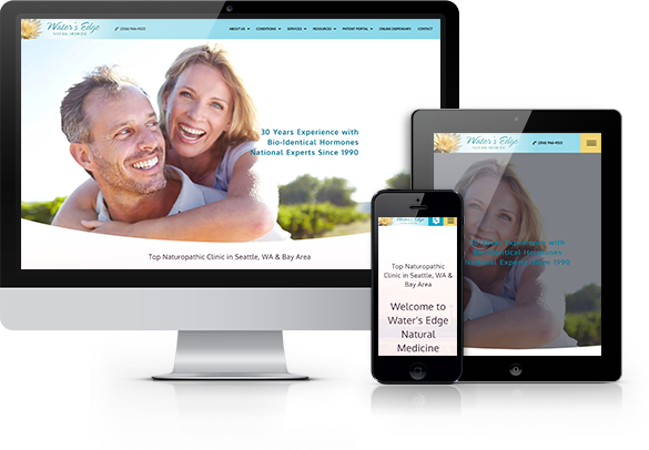 Best Naturopathic Medicine Website Design - Water's Edge Natural Medicine