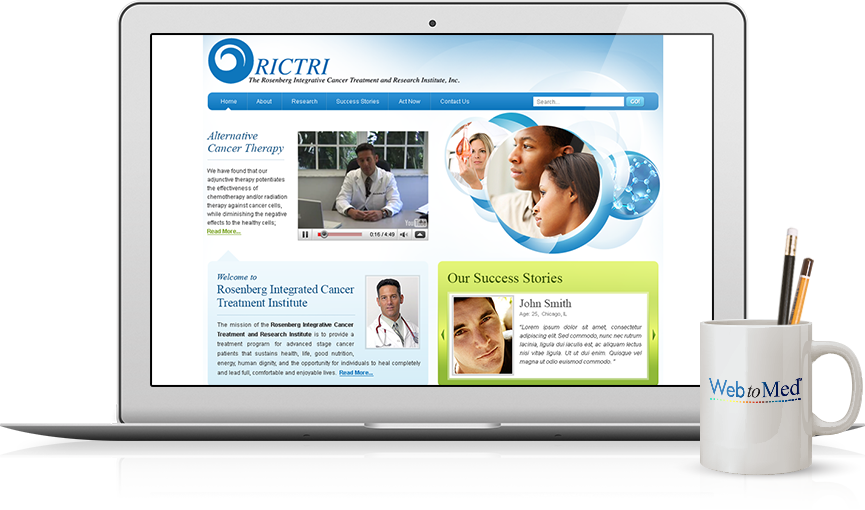 Top Oncology Website Design - The Rosenberg Integrative Cancer Treatment and Research Institute