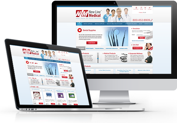 Best Medical E-Commerce Website Design - New Line Medical