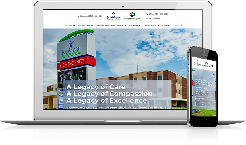 Top Hospitals Website Design - Newman Memorial Hospital