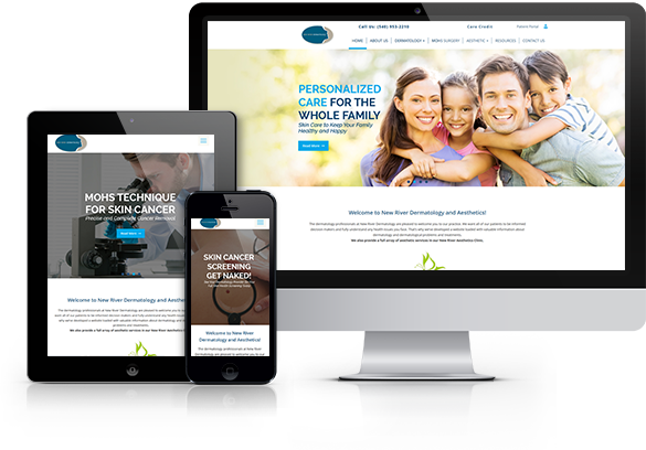 Best Dermatology Website Design - New River Dermatology