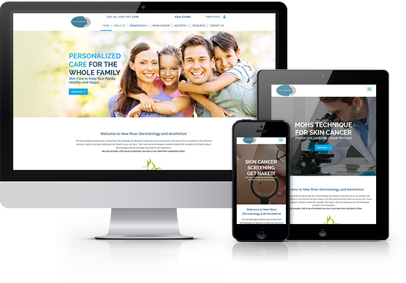 Dermatology Website Design
