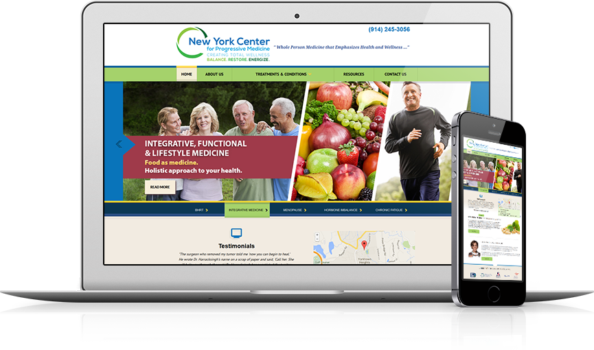 Top Integrative Medicine Website Design - New York Center for Progressive Medicine