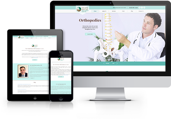 Best Orthopedic Website Design - New York Stem Cell Treatment Center