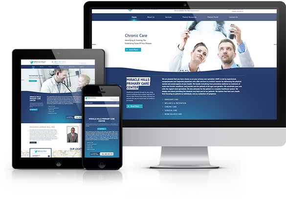 Best Internal Medicine Website Design - Miracle Hills Primary Care Center