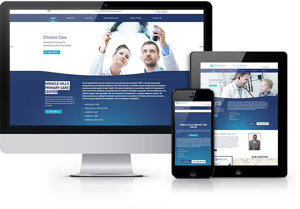 Best Internal Medicine Website Design - Miracle Hills Primary Care Center
