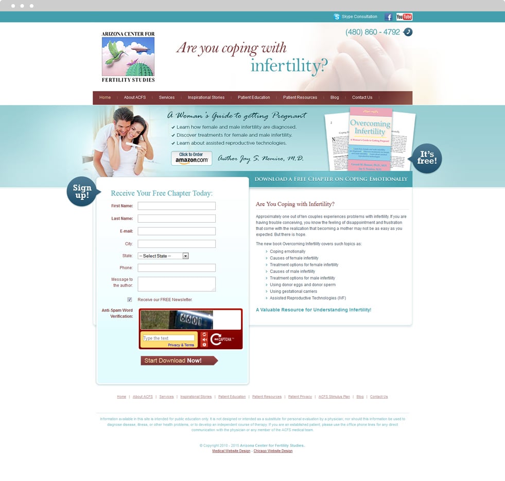 Medical Books Website Design - Jay S. Nemiro, MD - Homepage