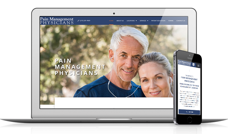 Top Orthopedic Website Design - Pain Management Physicians