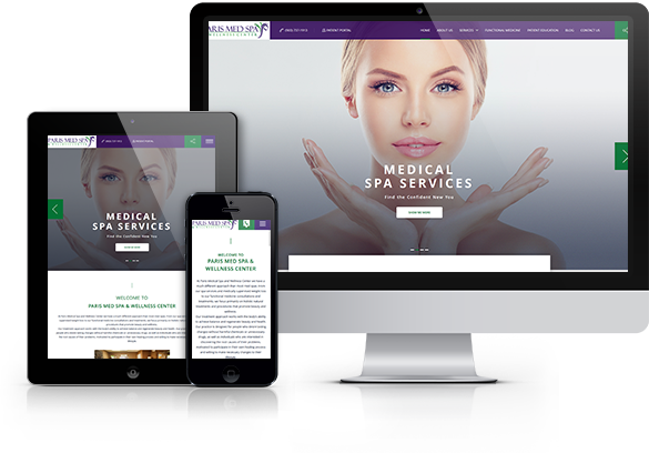 Best Med Spa Website Design - Paris Med Spa & Wellness Center