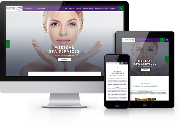 Best Med Spa Website Design - Paris Med Spa & Wellness Center