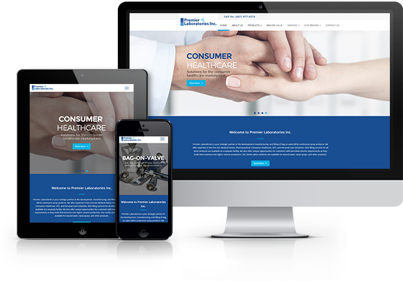 Best Medical Manufacturing Website Design - Premier Laboratories