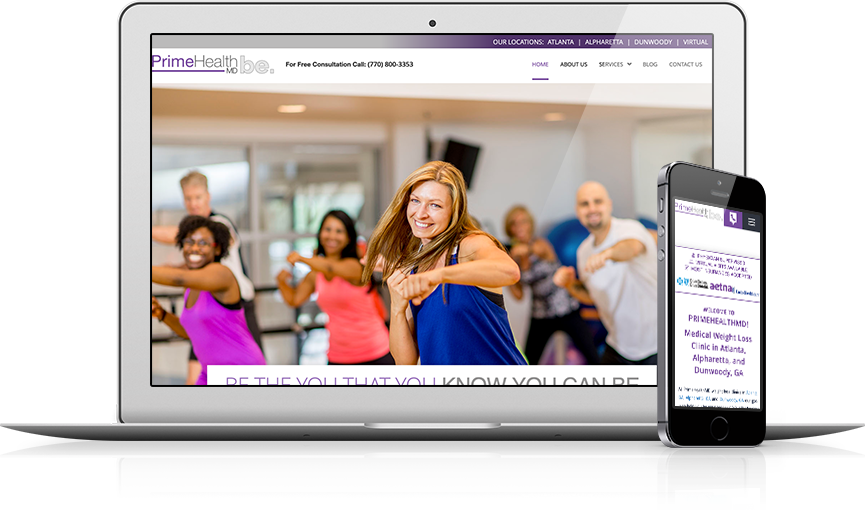 Top Weight Loss Website Design - PrimeHealthMD