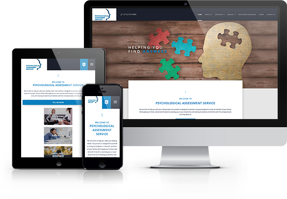 Best Psychology Website Design - Psychological Assessment Services