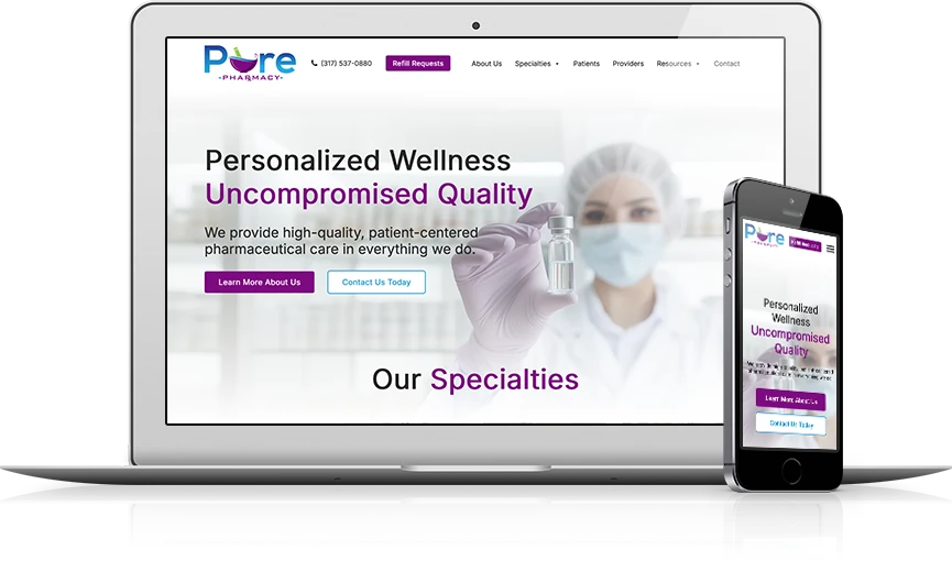 Top Pharmacies Website Design - Pure Pharmacy