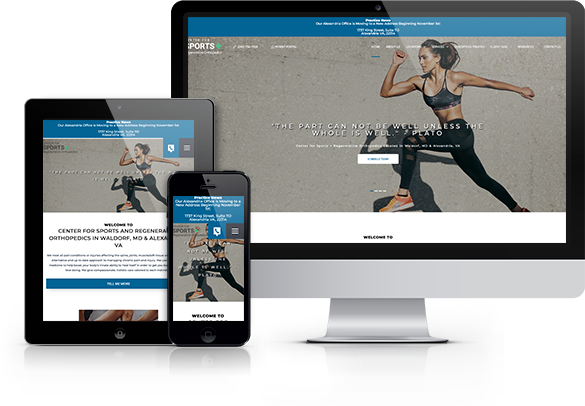 Best Sports Medicine Website Design - Center for Sports & Regenerative Orthopedics