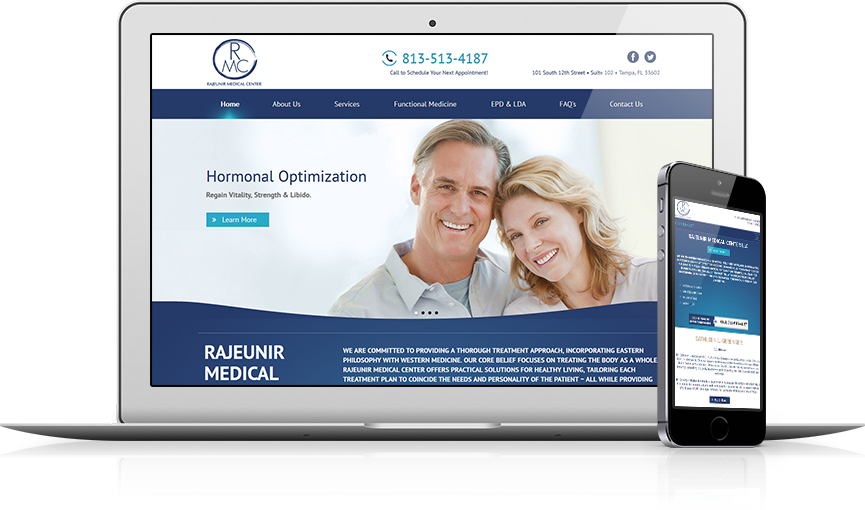 Top Integrative Medicine Website Design - Rajeunir Medical Center