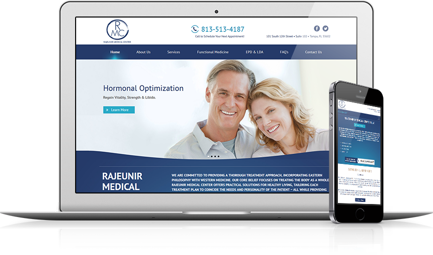 Top Integrative Medicine Website Design - Rajeunir Medical Center