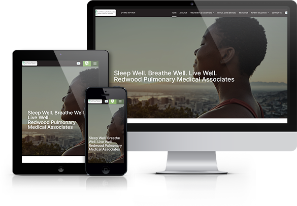 Best Pulmonology Website Design - Redwood Pulmonary Medical Associates