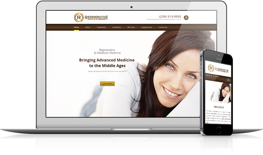 Top Integrative Medicine Website Design - Regenerative Institute of Medicine
