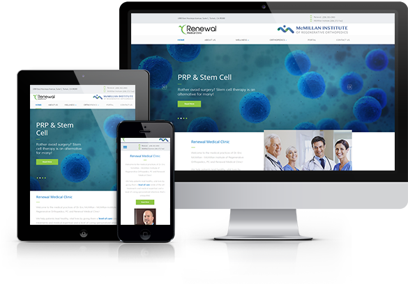 Best Orthopedic Website Design - Renewal Medical Clinic