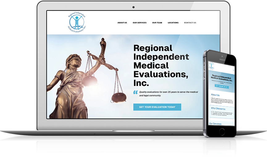 Top Medical Services Website Design - Regional Independent Medical Evaluations, Inc.