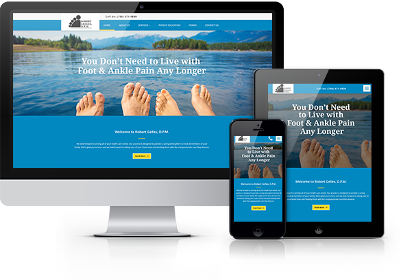 Best Podiatry Website Design - Robert Gelles, D.P.M.