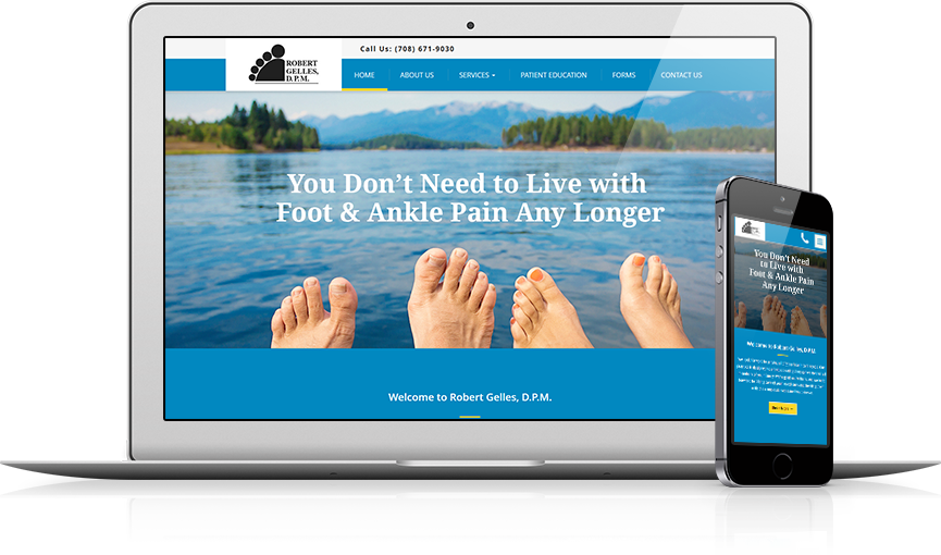 Top Podiatry Website Design - Robert Gelles, D.P.M.