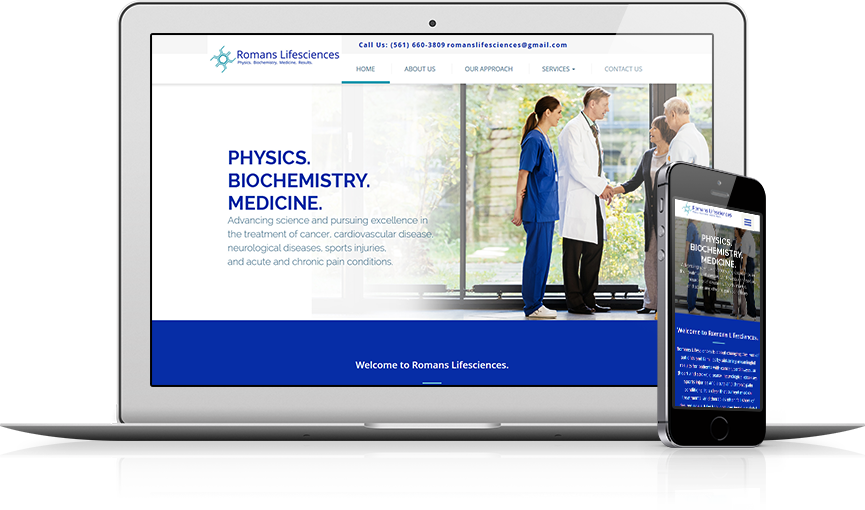 Top Neurology Website Design - Romans Lifesciences