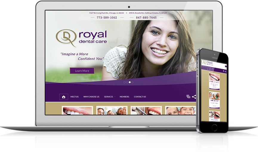 Top Dental Website Design - Royal Dental Care