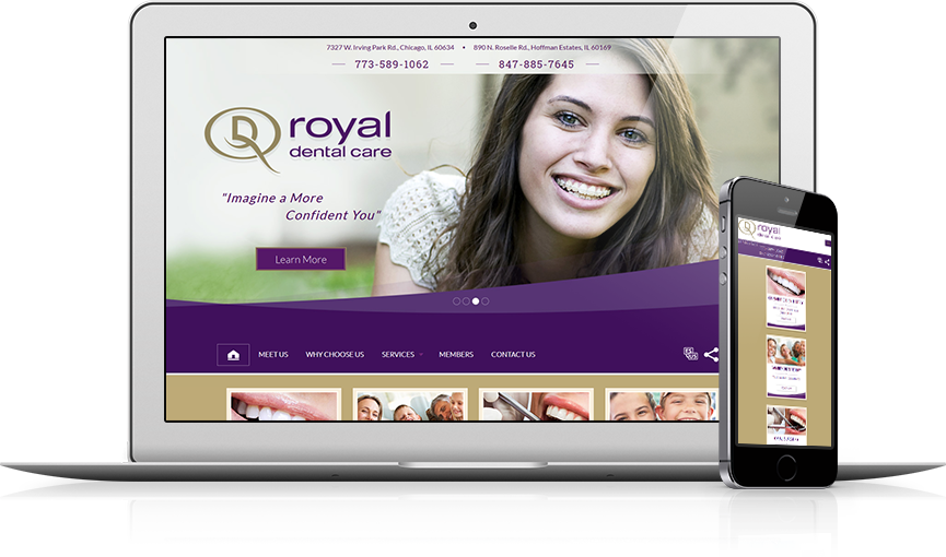 Top Dental Website Design - Royal Dental Care