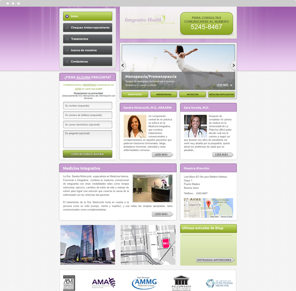 Integrative Medicine Website Design - Integrative Health - Homepage