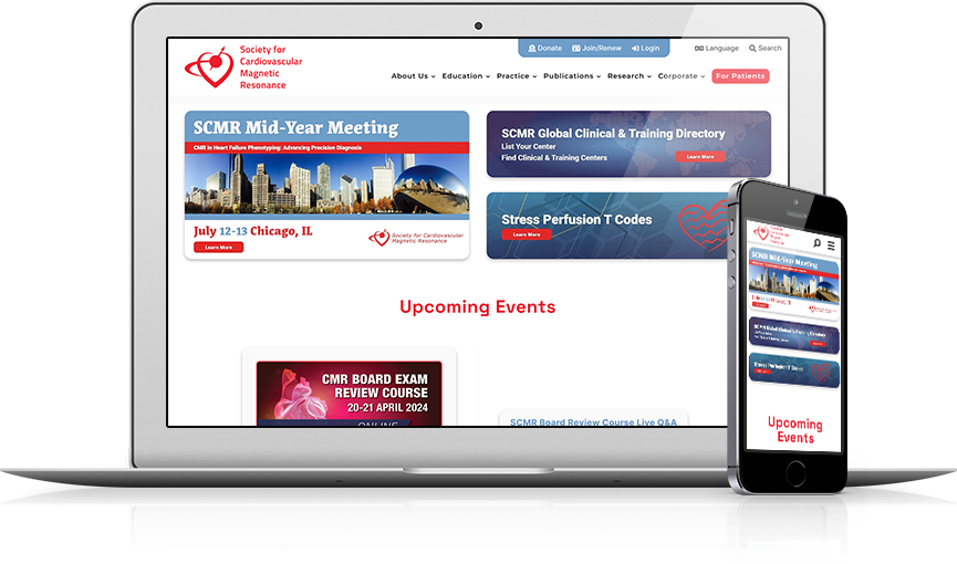 Top Medical Associations Website Design - Society for Cardiovascular Magnetic Resonance