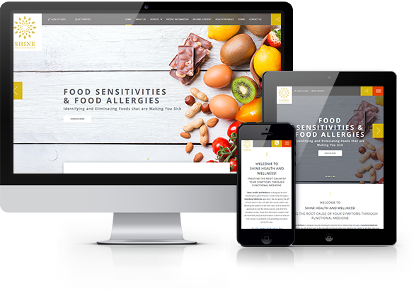 Best Wellness Website Design - Shine Health and Wellness