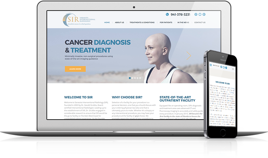 Top Radiology Website Design - Sarasota Interventional Radiology