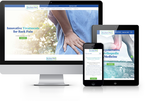 Best Orthopedic Website Design - Southern Pain & Regenerative Medicine