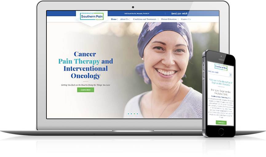 Top Orthopedic Website Design - Southern Pain & Regenerative Medicine