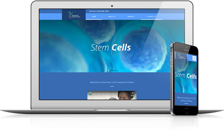 Top Regenerative Medicine & Biologics Website Design - The Stem Cell Institute of Texas
