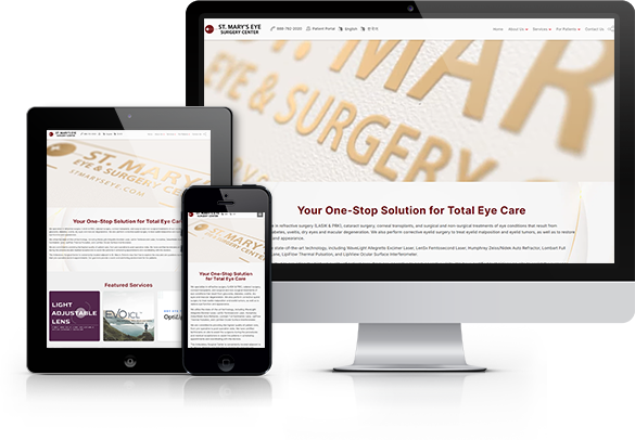 Best Ophthalmology Website Design - St. Mary's Eye Surgery Center