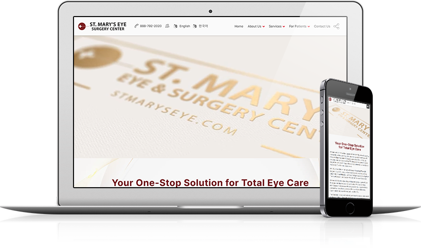 Top Ophthalmology Website Design - St. Mary's Eye Surgery Center