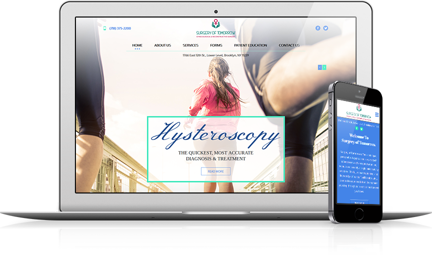 Top OBGYN Website Design - Surgery of Tomorrow