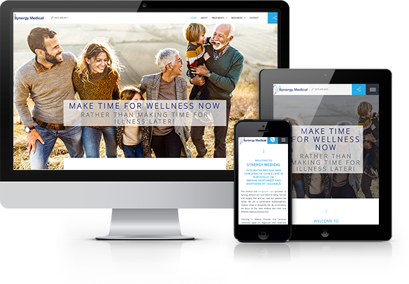 Best Chiropractic Website Design - Synergy Medical