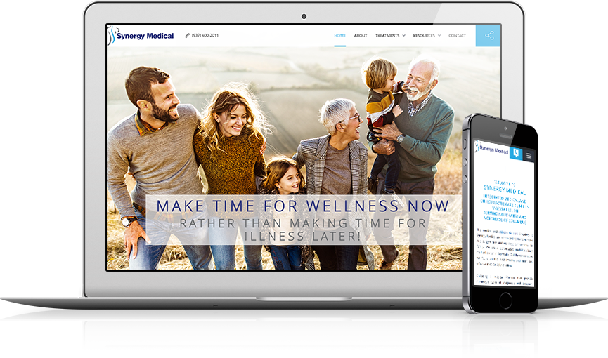 Top Chiropractic Website Design - Synergy Medical