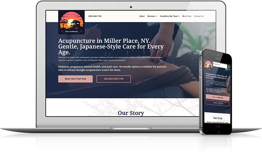 Top Acupuncture Website Design - The AcuShack