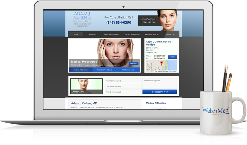 Top Ophthalmology Website Design - Adam J. Cohen, MD