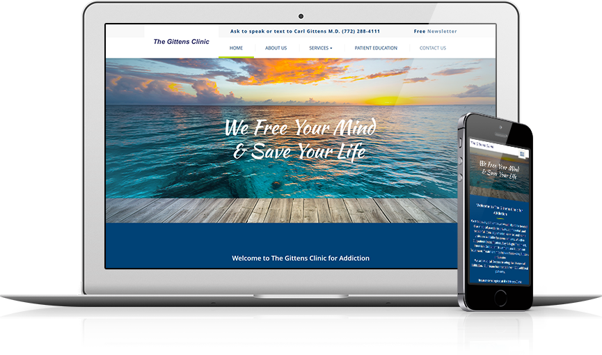Top Drug Rehab Website Design - The Gittens Clinic for Addiction