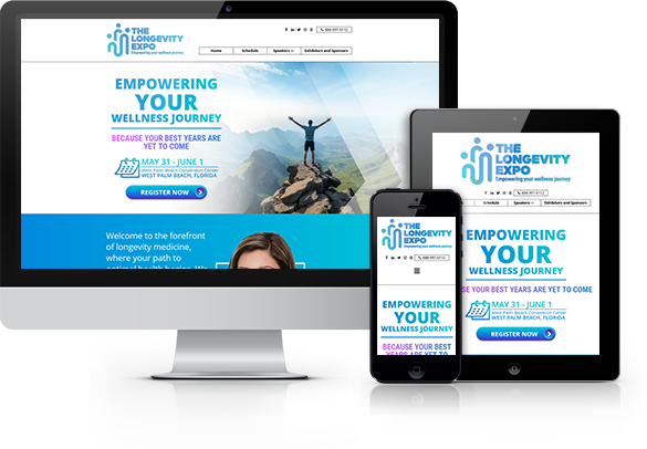 Best Medical Conferences Website Design - The Longevity Expo