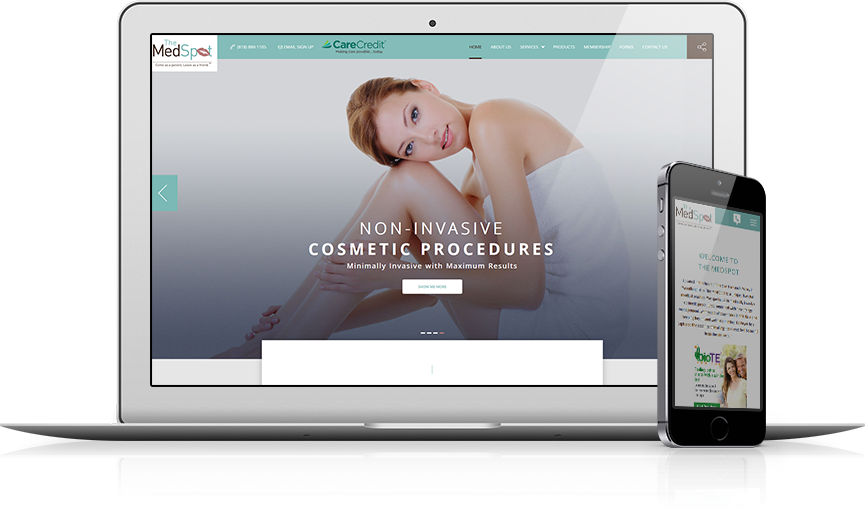 Top Med Spa Website Design - The Medspot